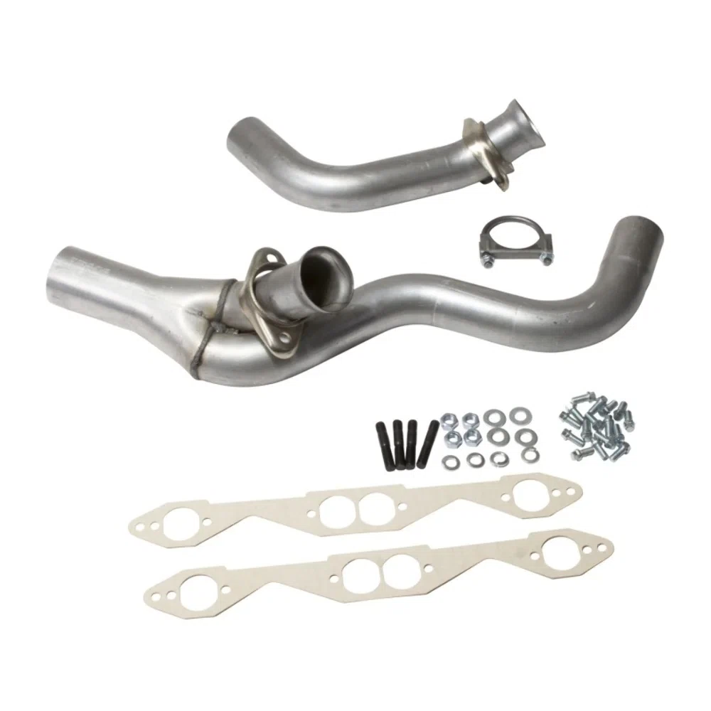 Fits 1994-1995 GM Lt-1 Single Cat 1-5_8 Shorty Headers-Silver Ceramic-15670